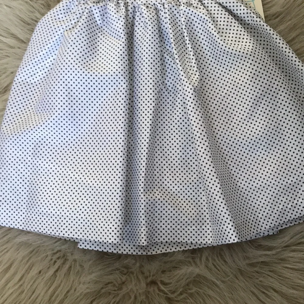 MARMELLATA Satin Dots Raffle Roses Formal Baby Girl Dress | 12 Months